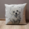  Kutyás PÁRNAHUZAT 45x45 cm (Bichon havanese)