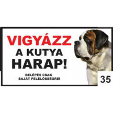  Kutyatábla - fém  (bernáthegyi fej) 20x40cm kutyafelszerelés