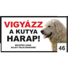  Kutyatábla - fém (kuvasz) 20x40cm kutyafelszerelés