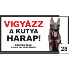  Kutyatábla - fém (németjuhász ordas) 20x40cm kutyafelszerelés