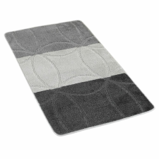 Kvalitex Geometria fürdőszoba szőnyeg szürke, 60 x 100 cm lakástextília