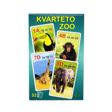  Kvartett kártya ZOO társasjáték