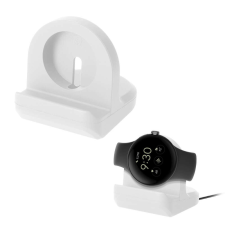 kwmobile dokkolóállvány Google Pixel Watch 2-hez, fehér, szilikon, KWM0000259O002C okosóra kellék