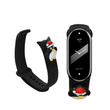 kwmobile szíj Xiaomi Mi Band 8 telefonhoz, fekete, szilikon, KWM0000253R003C okosóra kellék