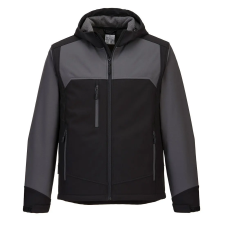  KX3 kapucnis Softshell (3L) PW_KX362BGYM Fekete/Szürke - M méret munkaruha