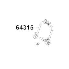 KYMCO 64315-ACC1-E10 első csomagtartó Kymco Vázak, idomok, kiegészítők Kiegészítők egyéb motorkerékpár alkatrész
