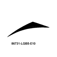 KYMCO 86231-LGB5-E10-T01 matrica Kymco Vázak, idomok, kiegészítők Matricák információs címke