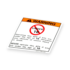 KYMCO figyelmeztető matrica Kymco Vázak, idomok, kiegészítők Matricák információs címke