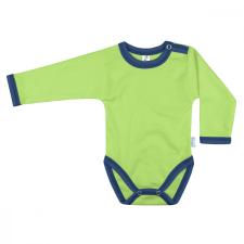 Kynga kivizöld-sötétkék hosszú ujjú baba body 86 kombidressz, body