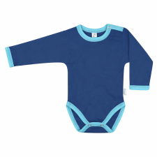 Kynga sötétkék-ciánkék hosszú ujjú gyerek body 104 kombidressz, body