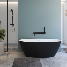  KYRA matt b&amp;amp;w szabadonálló kád kád, zuhanykabin