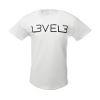 L3VEL3 - Classic T-Shirt - Logózott Póló (Fehér, L)