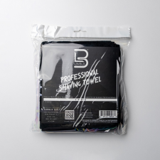 L3VEL3 - Professional Shaving Towel 71x36 cm - Prémium Törölköző (Fekete) lakástextília