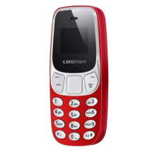 L8star kártyafüggetlen mini Mobiltelefon, piros mobiltelefon