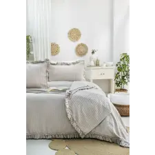  L'essential Maison Double Pique Set Beige Martha - Beige lakástextília