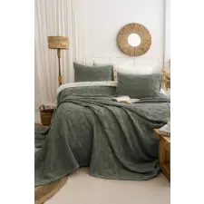  L'essential Maison Dupla Ágytakaró Szett Zöld Bambi - Zöld lakástextília