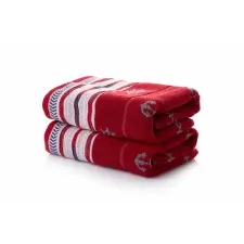  L'essential Maison kéztörlő szett (2 darab) Red Marin - Piros lakástextília