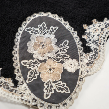  L'essentiel Maison Bathmat Set (2 Pieces) Black White Alne4645 lakástextília