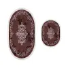  L'essentiel Maison Bathmat Set (2 Pieces) Claret Red 410616 - O - Claret Red