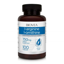 L-arginin és L-ornitin, 750 mg, 100 kapszula vitamin és táplálékkiegészítő