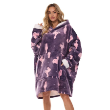 L&L Holiday maxi pulóver, lila, lámás uni lakástextília