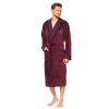 L&L Royal férfi fürdőköpeny, borszín M