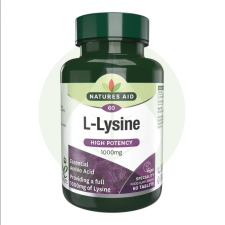  L-Lysine - L-Lizin tabletta - 60db - Natures Aid vitamin és táplálékkiegészítő