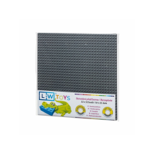 L-W Toys LW Toys kompatibilis építőjáték tábla / alap 32x32 sötétszürke barkácsolás, építés