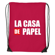 La casa de papelV2 - Sport táska piros tornazsák