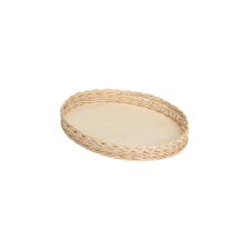 LA PORCELLANA BIANCA Midollino Wicker Tart Basket - Brown, 32 cm edény