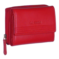 La Scala Kis méretű piros színű női bőr pénztárca nyomott fedéllel La Scala