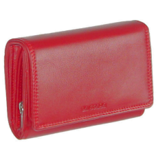 La Scala Közép méretű kombinált belsejű piros bőr pénztárca La Scala