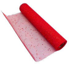 LAALU csillámháló tekercs 36 cm x 5 m, piros karácsonyi dekoráció