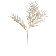  LAALU Glitteres levél, pezsgőszín, 75 cm (LAU-6079) karácsonyi dekoráció