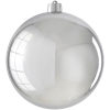  LAALU Karácsonyi dísz - gömb, fényes ezüst, átmérő 20 cm (LAU-6244)
