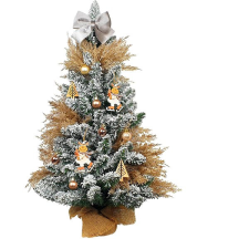 LAALU LED fényekkel díszített karácsonyfa - Rénszarvas, 27 dísz, 60 cm műfenyő