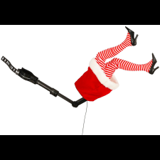  LAALU Mikulásné mozgó lábak karácsonyfához, 35 cm (LAU-6188) karácsonyi dekoráció