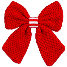  LAALU piros, közepén piros-fehér, 20 cm (LAU-6190) karácsonyi dekoráció