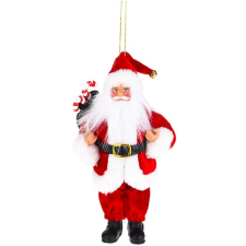 LAALU Santa k zavěšení s cukrovými hůlkami 20 cm karácsonyfadísz