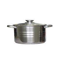  Lábas Inox 4,2 Literes Üveg Fedővel 22cm edény