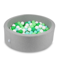  Labdamedence középszürke 90x30cm menta harmónia labdákkal egyéb bébijáték