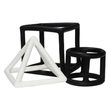 Label Label Label-Label -Szilikon geometrikus formák rágóka - Fekete&amp;fehér rágóka