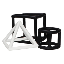Label Szilikon geometrikus formák rágóka Fekete&fehér | Label-Label rágóka