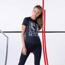 LABELLAMAFIA Women‘s T-shirt Silver Camiseta Navy - LABELLAMAFIA női póló