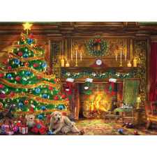  Labradorok a karácsonyfa mellett puzzle 1000 darabos puzzle, kirakós
