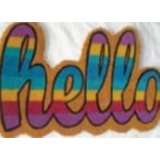  Lábtörlő hello felirattal lakástextília