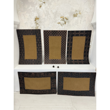  Lábtörlő Star VEGYES Bronz Bézs gumis 45x75cm lakástextília