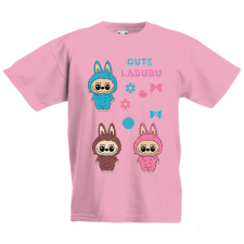  Labubu - Cute labubu mini figurák gyerek póló gyerek póló