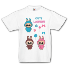 Labubu - Cute labubu mini figurák gyerek póló gyerek póló