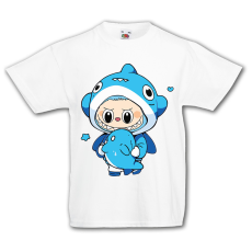  Labubu - Kék cápa jelmezes gyerek póló